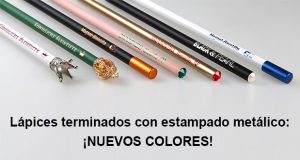 Lápices con estampado metálico: ¡nuevos colores!