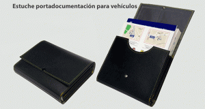 estuche portadocumentos y estuche para luz de emergencia y chaleco vehiculo