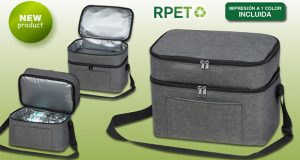 Bolsa nevera RPET con 2 compartimentos