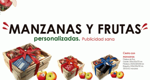 Manzanas y frutas personalizadas: publicidad sana