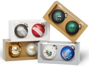 Bolas de Navidad - caja para 2 bolas