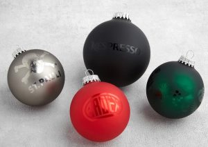 Bolas de Navidad - impresión en brillo sobre bola mate