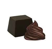 Chocolate negro con mousse de chocolate
