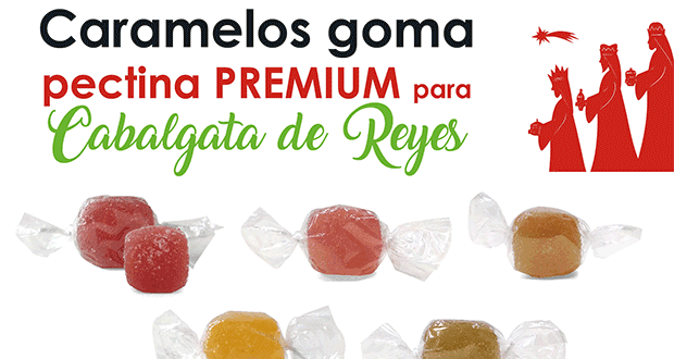 Caramelos pectina PREMIUM para Cabalgata de Reyes