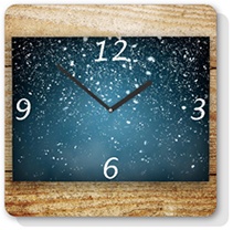 Horae Wall Clock Rectangular