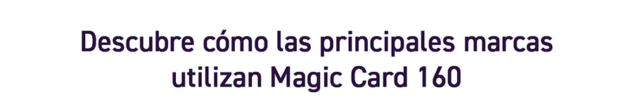 Marcas que usan Magic Card 160