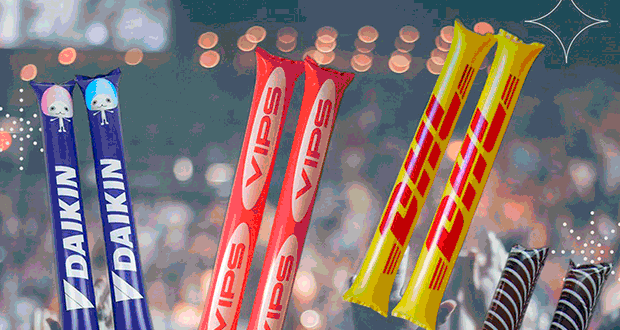 Palos aplaudidores personalizados