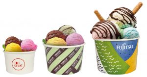 Tarrinas de helado personalizadas - tamaños