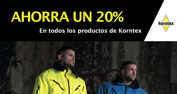 Ahorra un 20% en todos los productos de Korntex