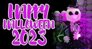Happy Halloween 2023 con globos