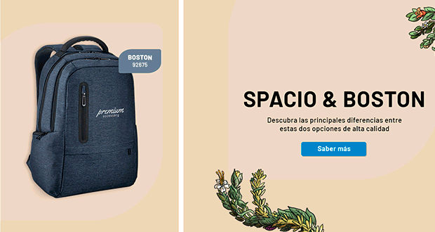 Spacio y Boston - Elija la mochila para portátil perfecta para su marca