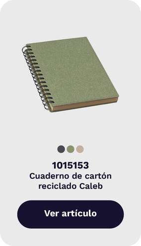 1015153 - Cuaderno de cartón reciclado Caleb