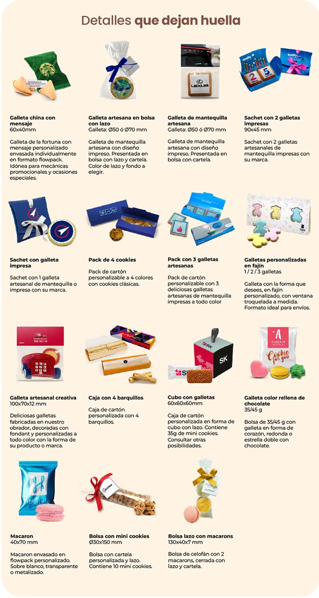 Detalles con galletas que dejan huella