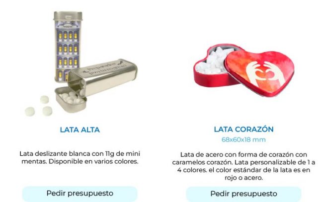 lata alta y lata corazón