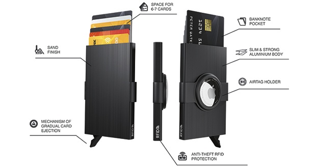 Producto de octubre: Tarjetero RFID con soporte para AirTag