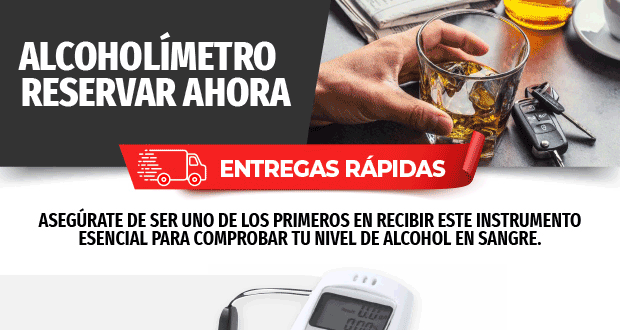 Alcoholímetro de bolsillo