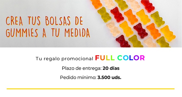 Crea tus bolsas de gummies a tu medida Crea tus bolsas de gummies a tu medida