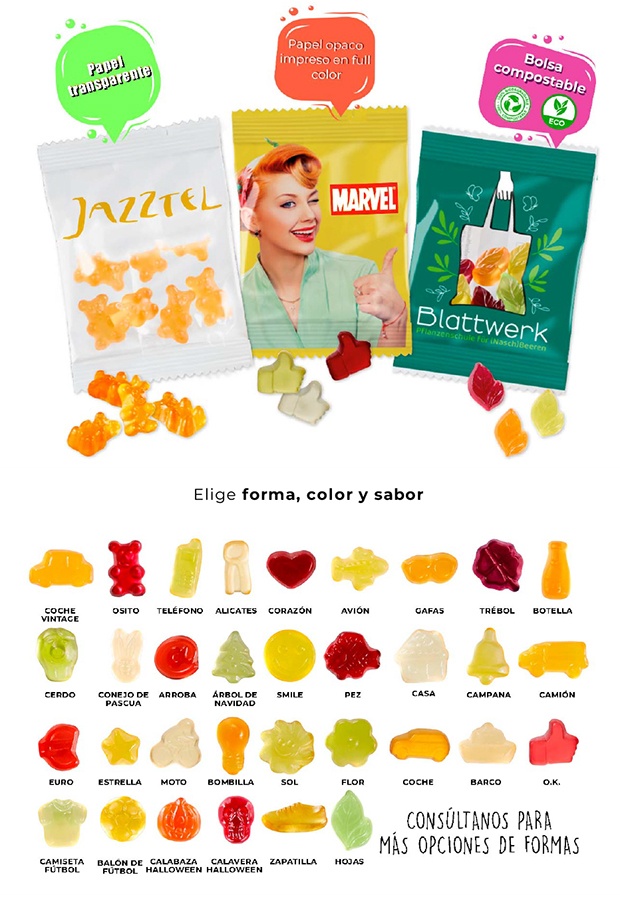 Elige forma, color y sabor Elige forma, color y sabor