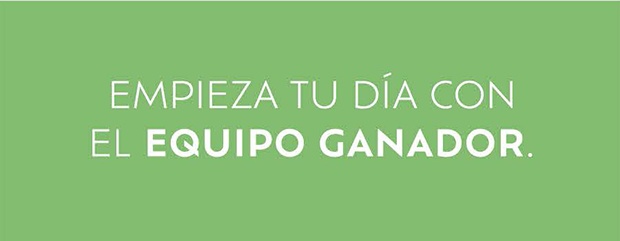 Empieza el día con el equipo ganador