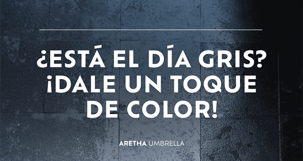 ¿Está el tiempo gris? ¡Alegra tu día!