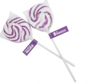 Piruleta espiral morada Piruleta espiral morada