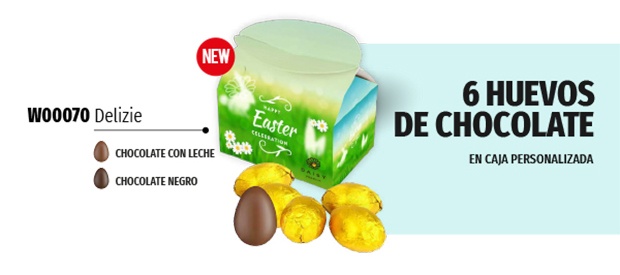 6 huevos de chocolate