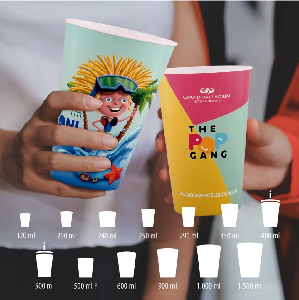 Vasos de polipropileno reutilizables Vasos de polipropileno reutilizables