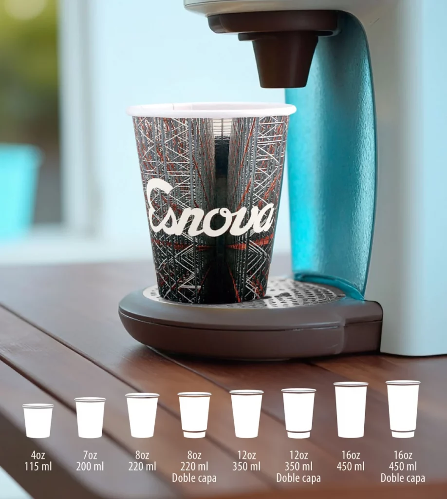 Vasos desechables de cartón reciclable Vasos desechables de cartón reciclable