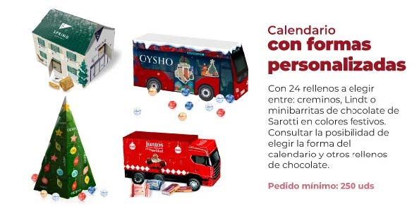 Calendario con formas personalizadas