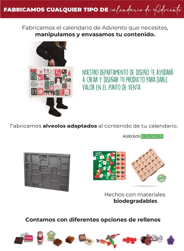 Calendarios de Adviento fabricados a medida