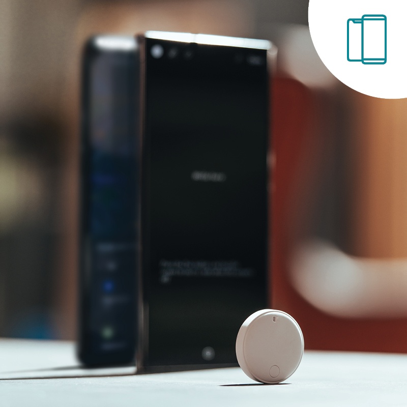 Compatible con la red Find My de Apple y la red Find Hub de Android