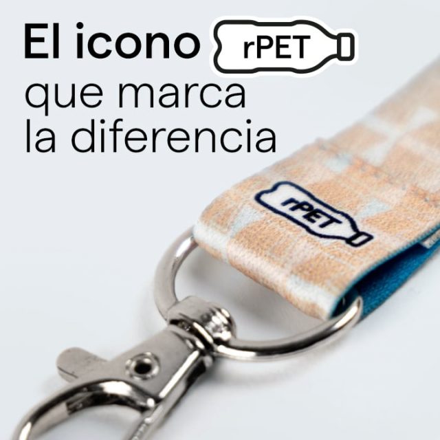 Ahora con el distintivo visible de rPET