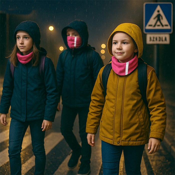 Niños que regresan de la escuela