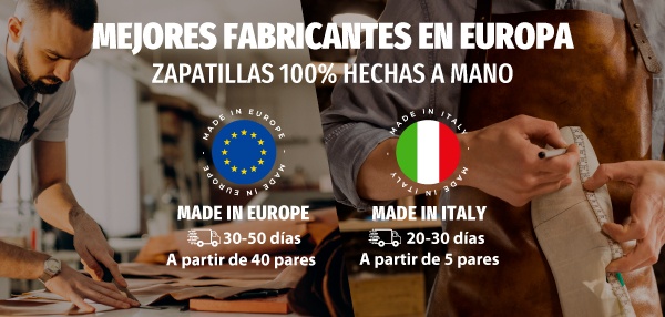 Mejores fabricantes en Europa - Zapatillas hechas 100% a mano Mejores fabricantes en Europa - Zapatillas hechas 100% a mano