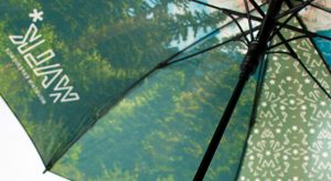 Paraguas con impresión en toda la superficie