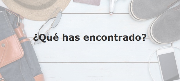 ¿Qué has encontrado?