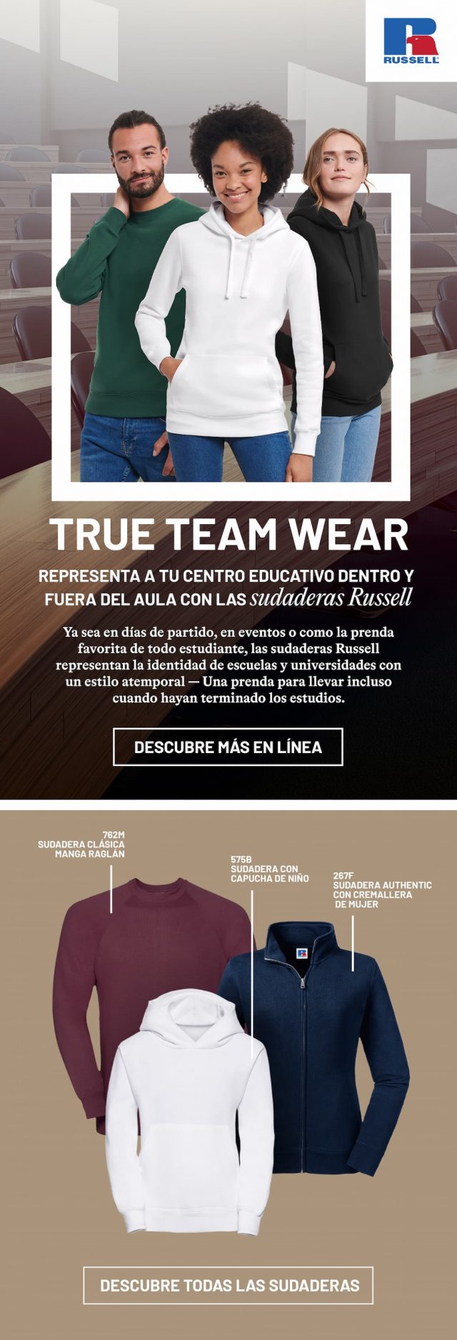 Sudaderas Russell – Presume de colores y deja huella