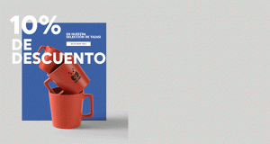10% de descuento en tazas seleccionadas