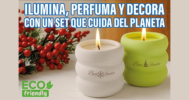 Ilumina, perfuma y decora con un set que cuida del planeta