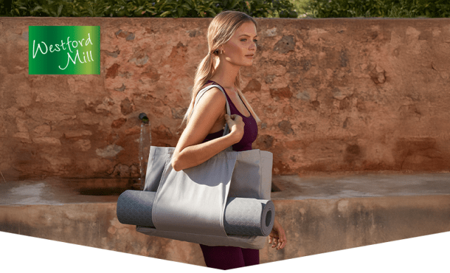 Este otoño muévete con Westford Mill - bolsas sostenibles para clientes activos