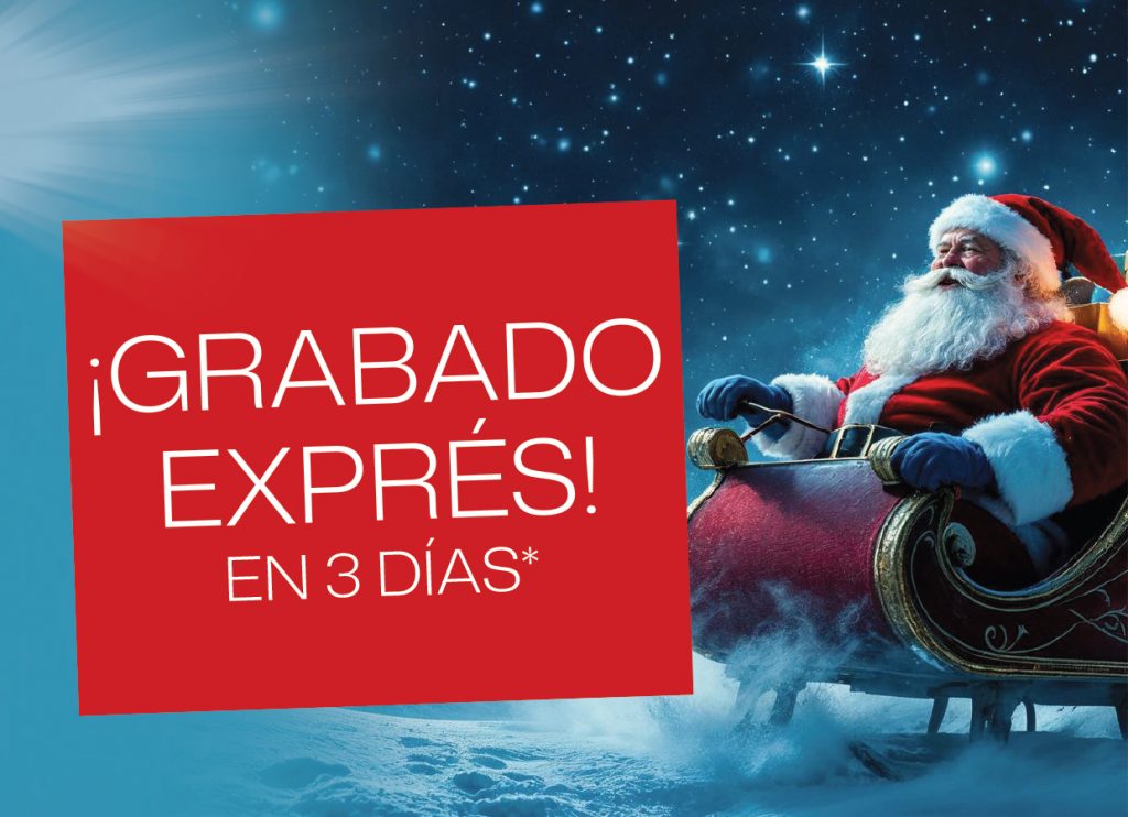 ¡Grabado exprés en 3 días! ¡Grabado exprés en 3 días!