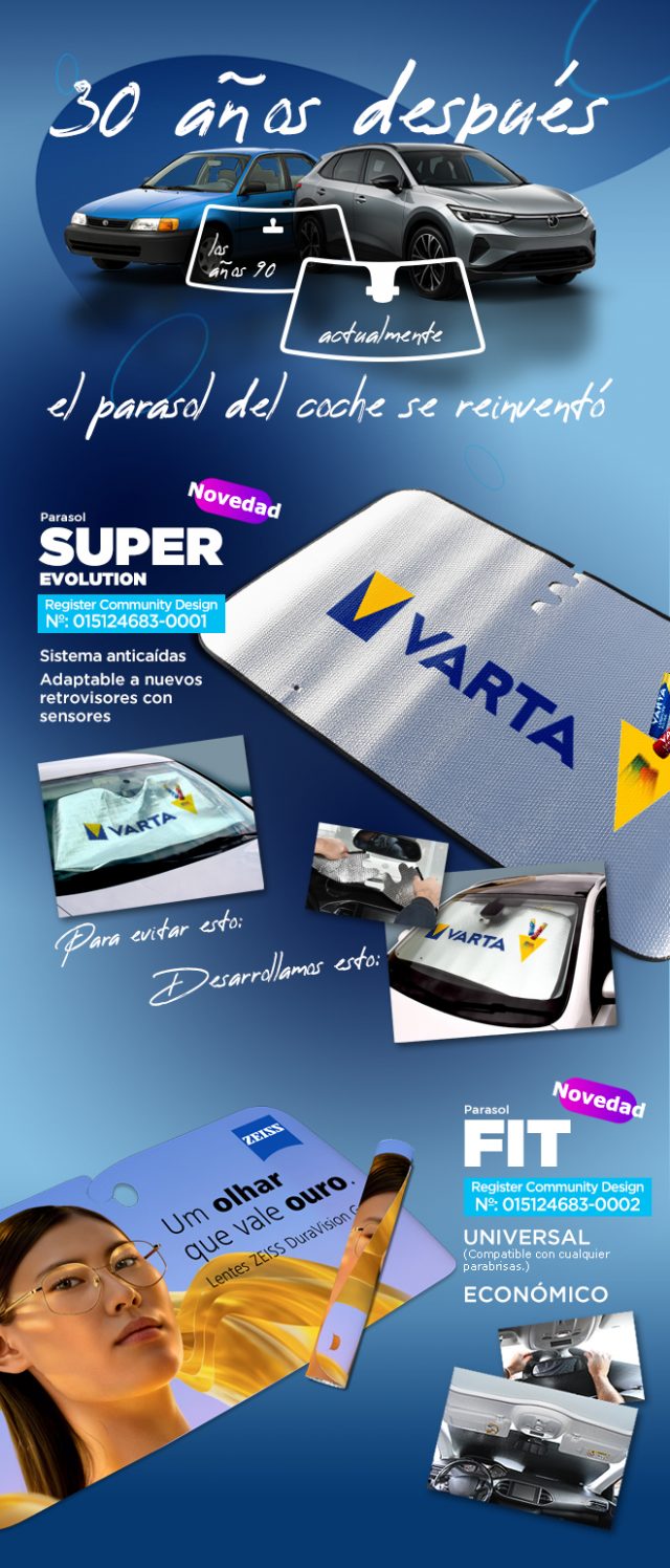 30 años después el parasol del coche se reinventó
