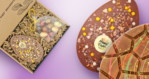 ¡Nuevo! Bombones en forma de huevo de Pascua con logotipo personalizado
