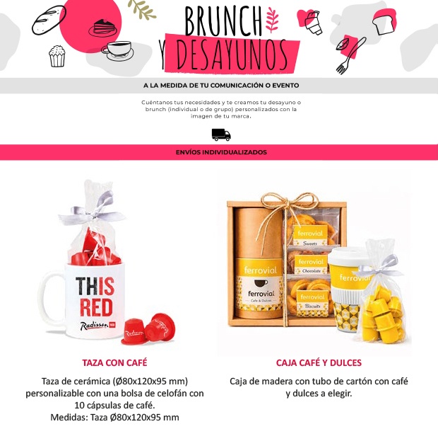 Desayunos y Brunch personalizados