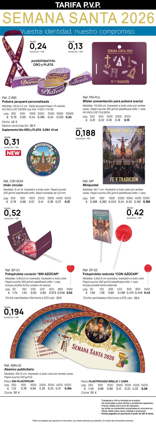 Oferta Semana Santa 2026 PVP