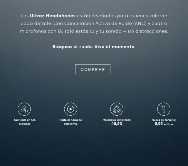 Ultraz headphones - texto