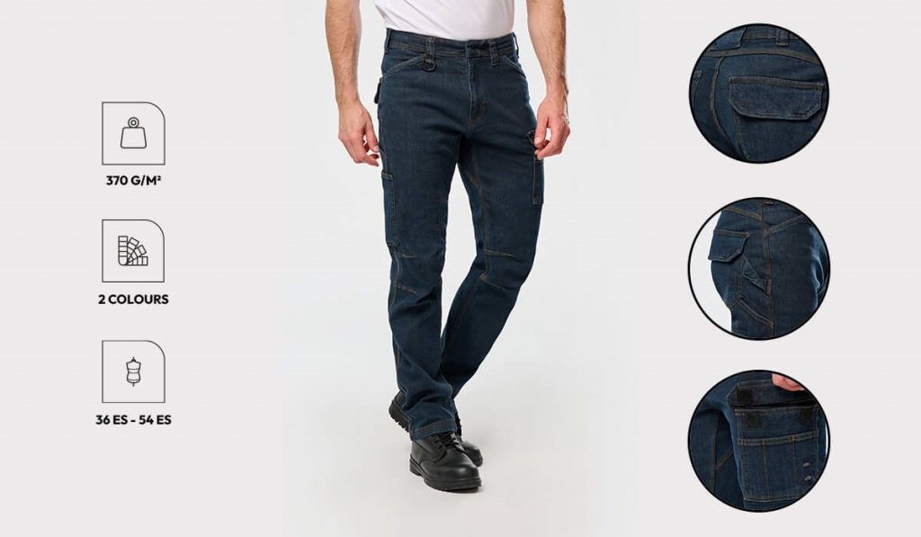 WK705 - Vaquero multibolsillos hombre