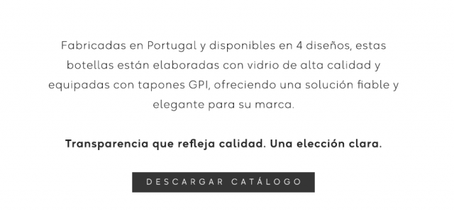 Botella de vidrio - texto