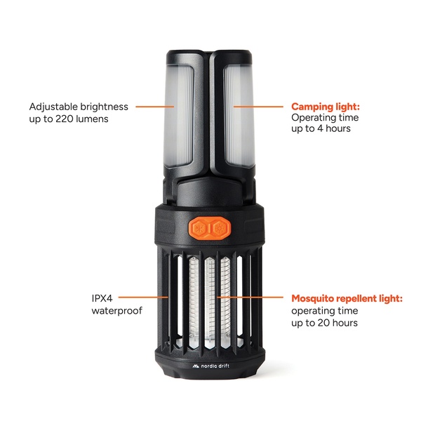 ND430.0301 - Lámpara camping anti mosquitos portátil Titan