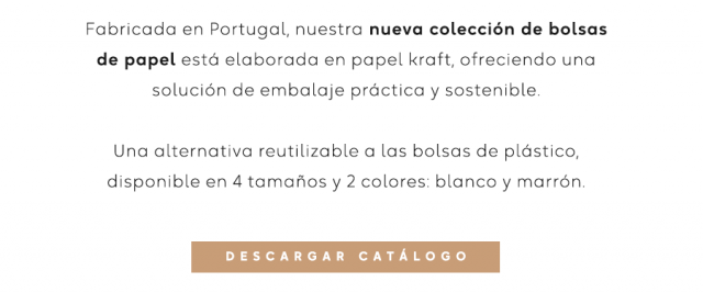 Descubre nuestra colección de bolsas de papel - texto